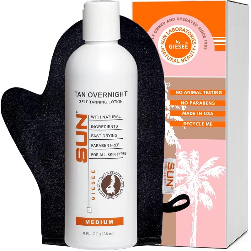 Sun Laboratories by Giesee Loção Autobronzeadora Ultra Dark com Luva Aplicadora, Modelo TO8M