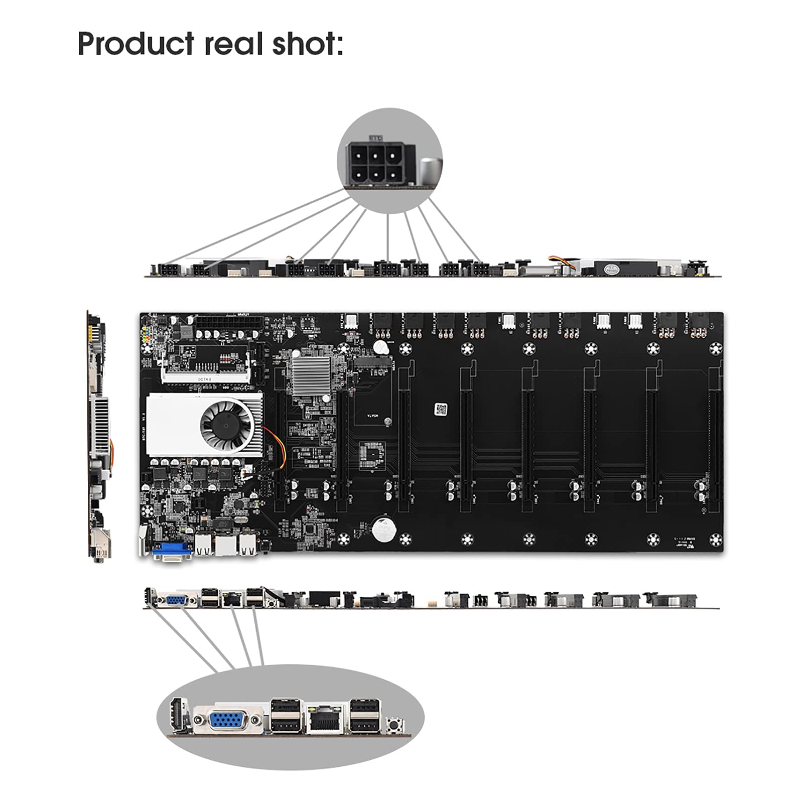 Amazon | BTC-T37マイニングマザーボード、マイニングマシン