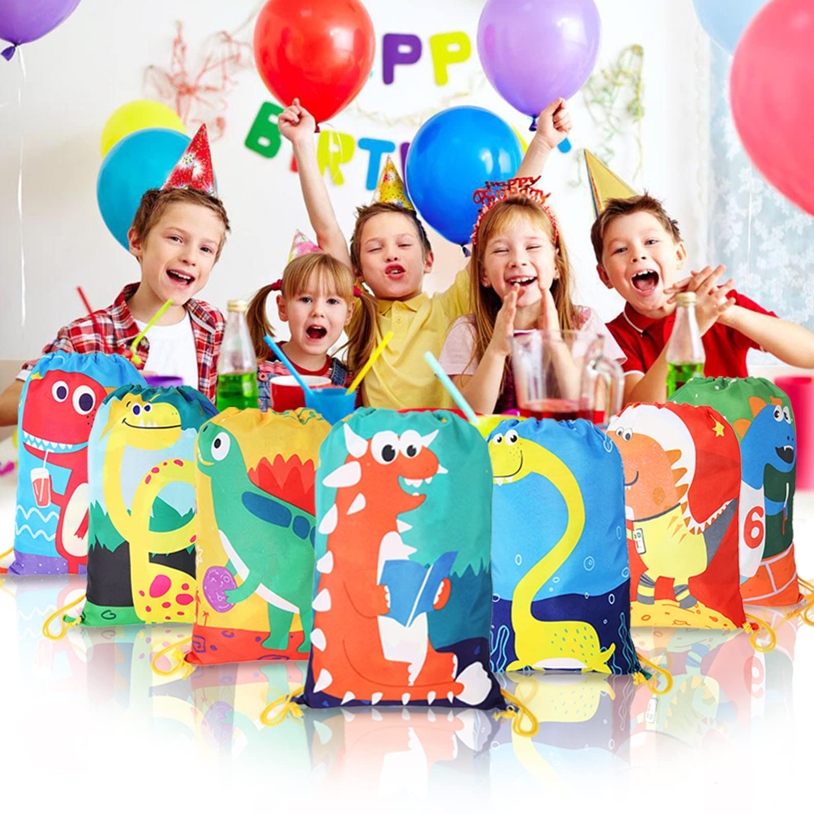 kramow Sacche Bambini Bambina, Gadget Natale Bambini, Gadget Compleanno, Sacca Sportiva, Borse Bambina, Regalino Fine Festa 6 7 8 Anni, 10-12 Pezzi