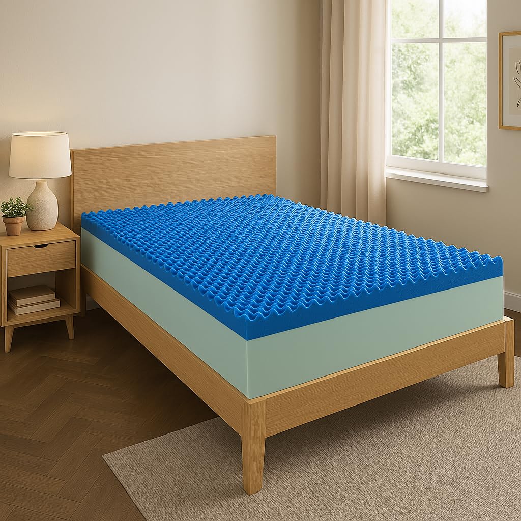 Materasso Memory Foam 25 cm/30 cm con Rivestimento Aloe Vera – Ortopedico, Ipoallergenico, Antibatterico,Ergonomico per Sonno Profondo e Rilassante (Altezza 25 cm, Piazza e Mezza 120 x 190 cm)