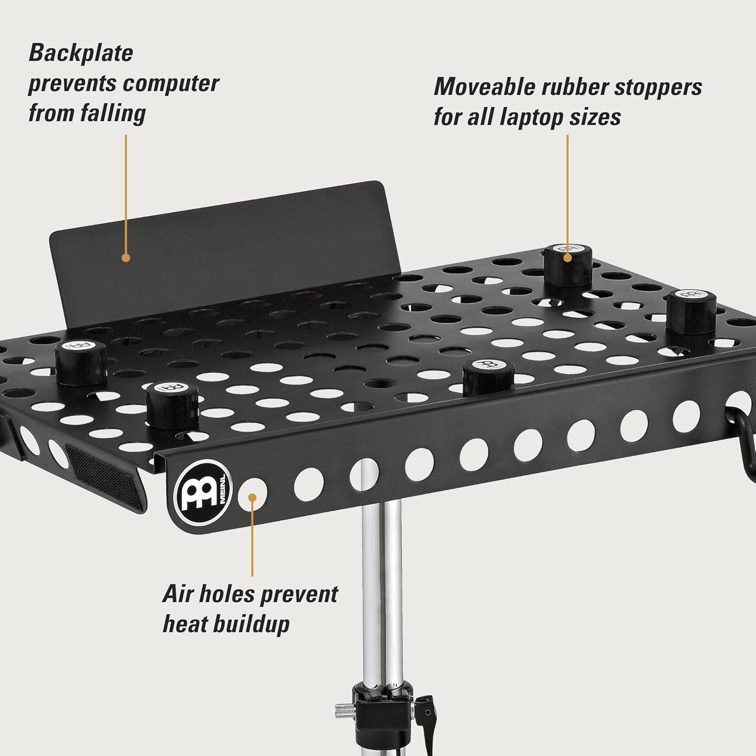 Meinl Percussion TMLTS Double Braced Tripod Laptop Table Stand, Steel