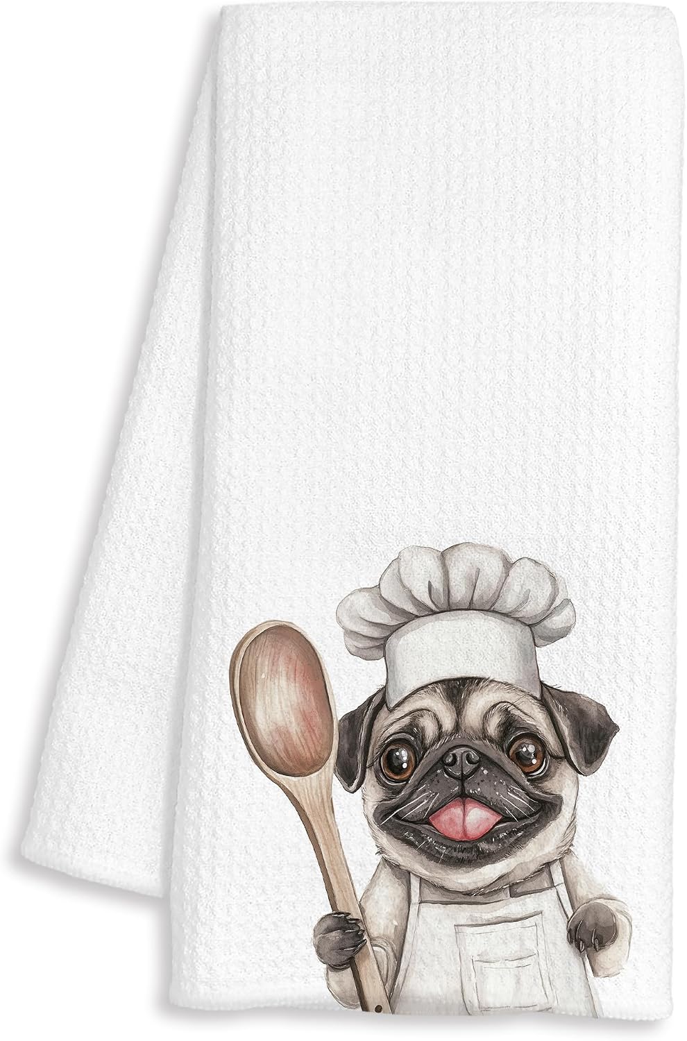 Funny Colour Pomeranian Chef Kitchen Towels Gifts, Pomeranian Dog Gift, Chef Gifts for Women Men, Funny Dog Lover Gift Decorative Dish Hand Tea Towels for Kitchen Bakery, 16x24 Inch