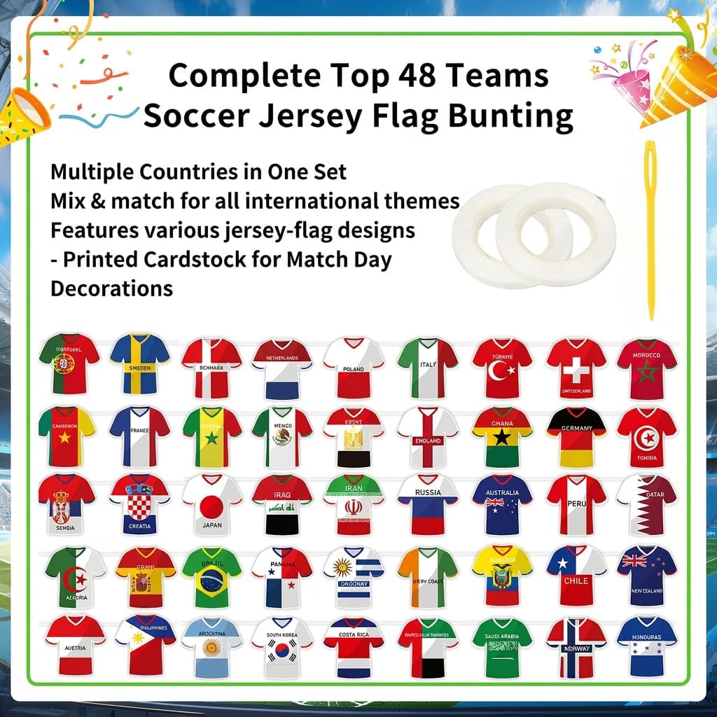 2026 World Soccer Cup Extra Large Schedule Poster, 48 Teams Tournament Wall Chart Calendar, Soccer Matches Tracker Bracket for Home Office Bar Football Club Sports Fans Party Decorations
