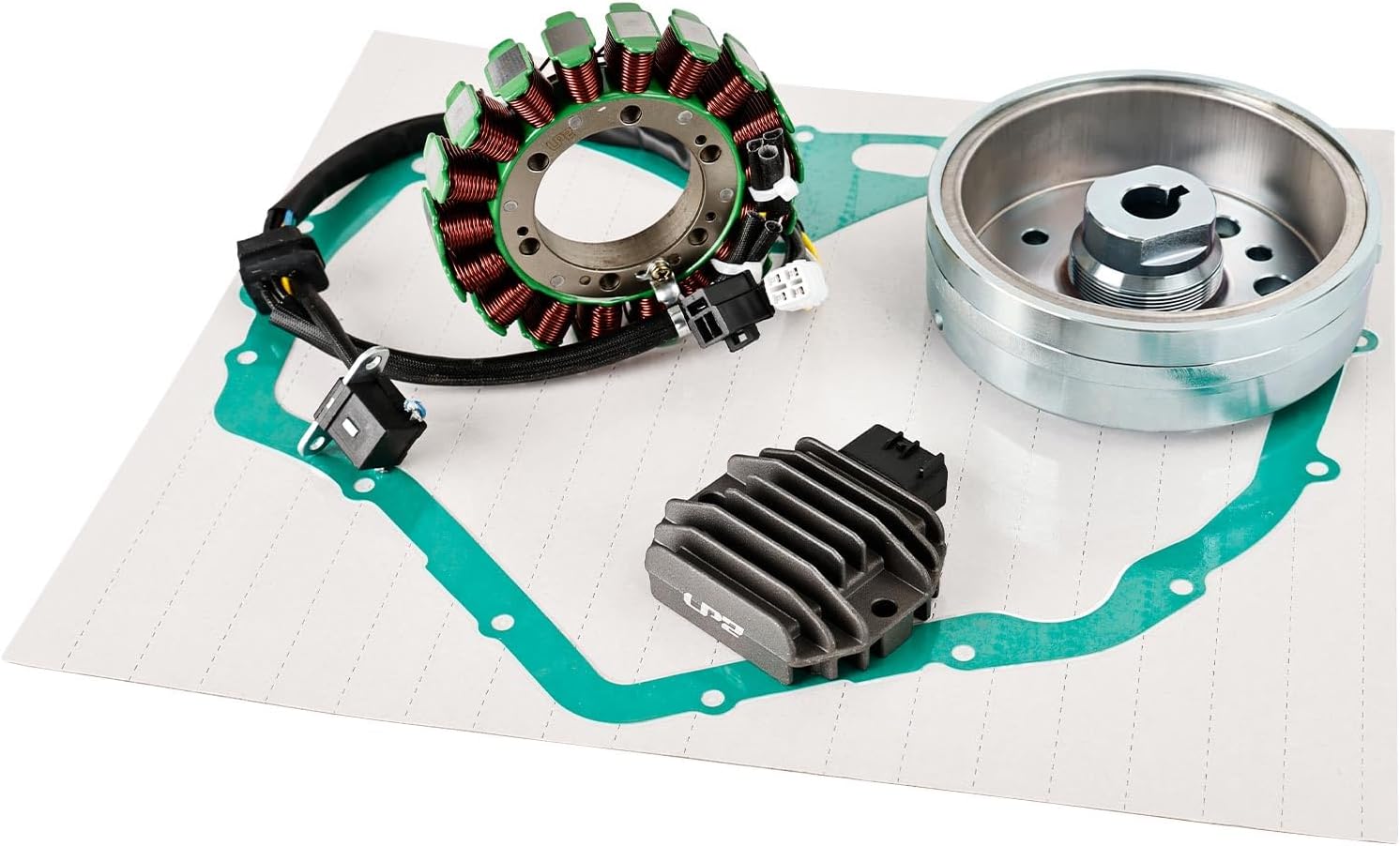 Kit Stator Rotor Regulator Rectifier Cover Gasket Fit For Suzuki LTF400 LT-F 400 Eiger 2x2 4x4 Manual 2002-2007