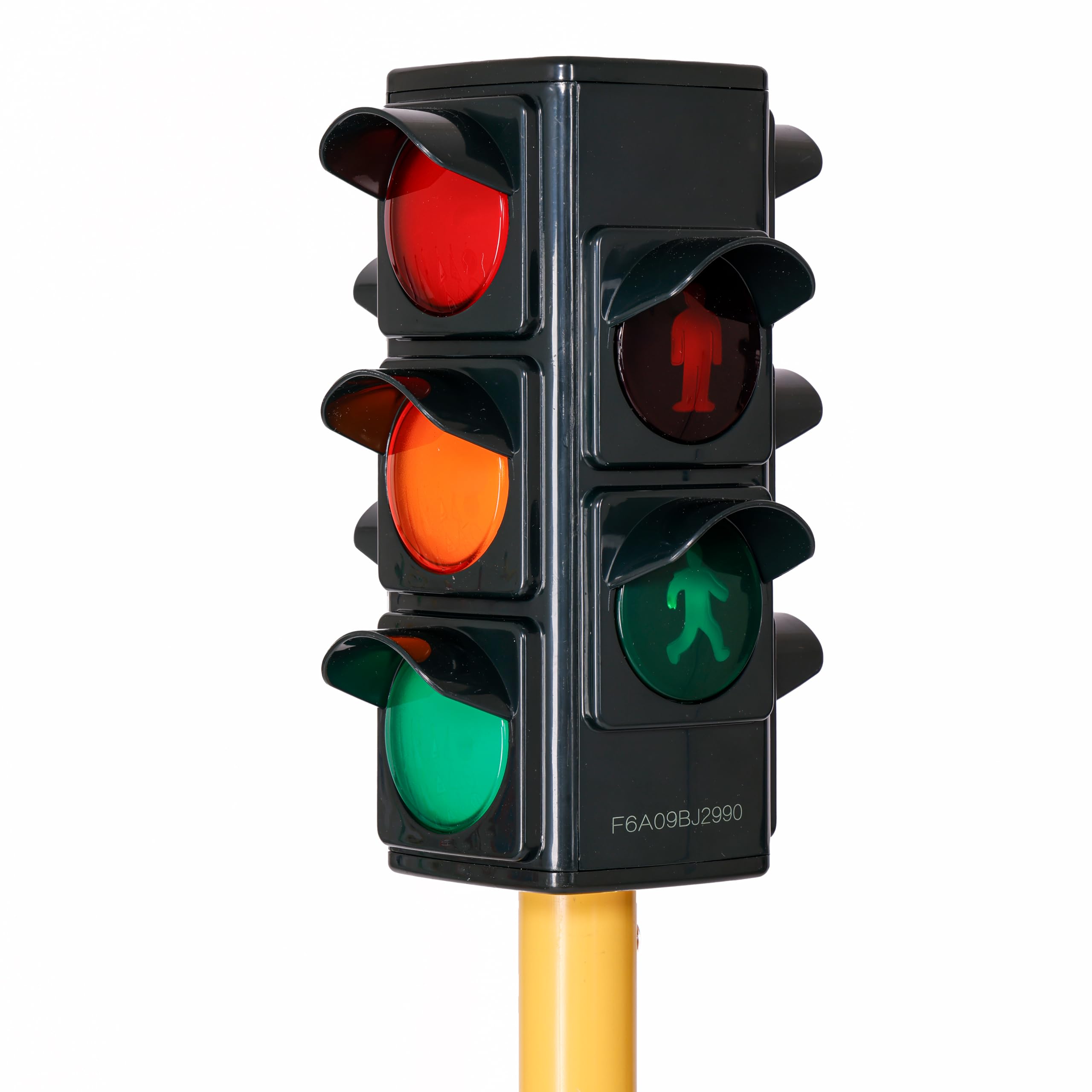 Set 12 Segnali Stradali e Semaforo Funzionante per Bambini | Cartelli Traffico per Educazione Stradale, Aste Altezza 120 cm, Basi Zavorrabili, Ideale per Insegnamento Sicurezza Stradale