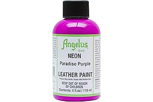 Angelus 4-oz Neon Paradise Purple Leather Paint