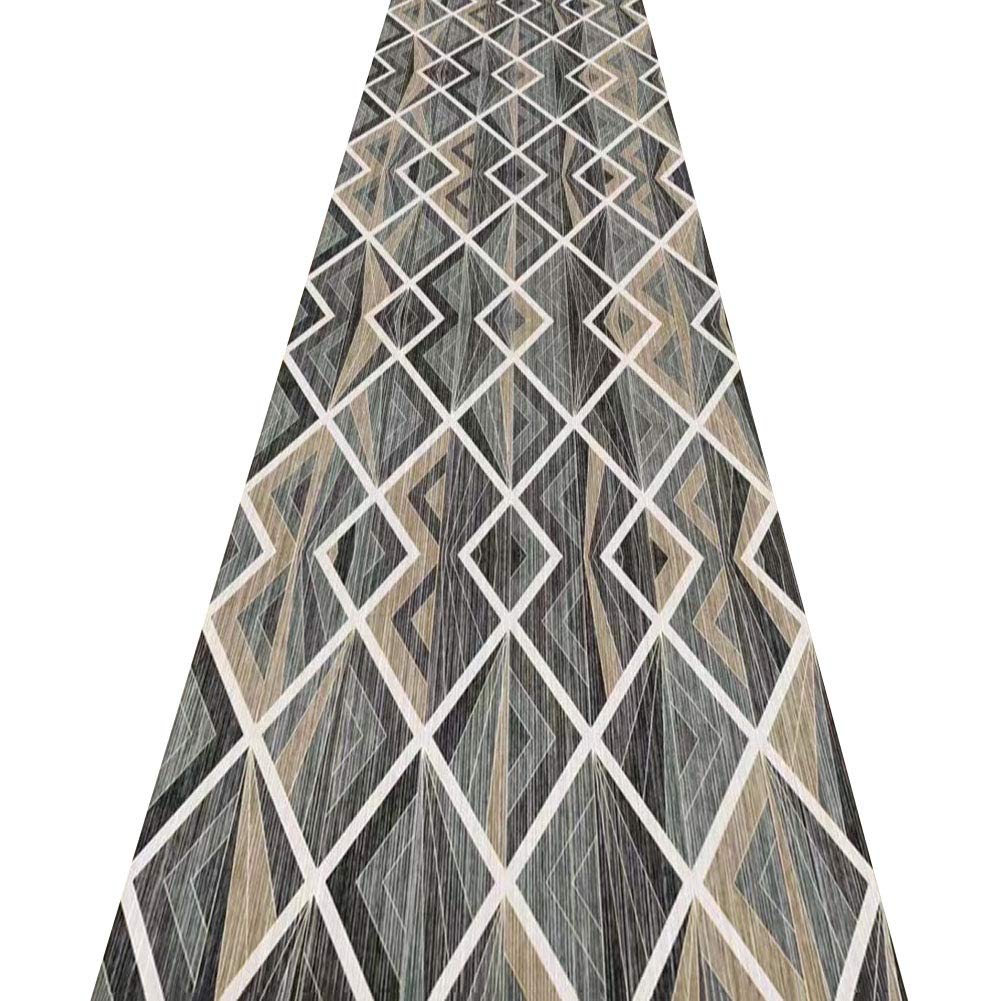 Tapis de couloir géométrique A 1.1x2m pour passage et entrée moderne
