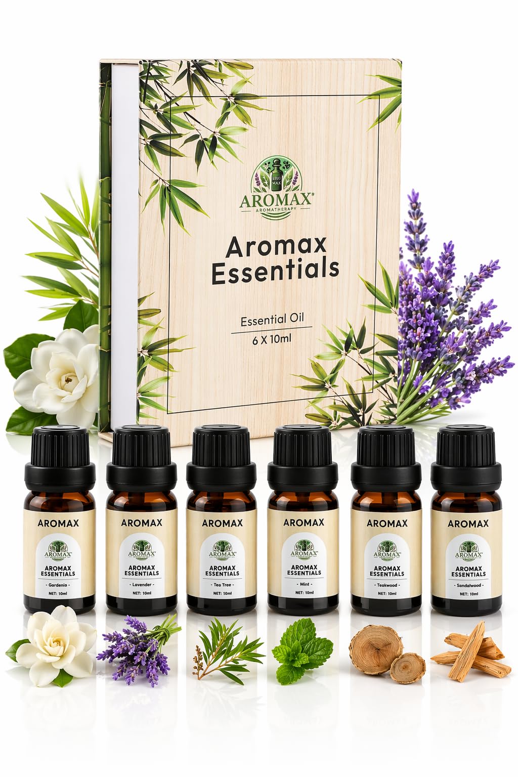 Amazon.com: Aromax 6 Pack Essential Oils Gift Set Lavender, Mint
