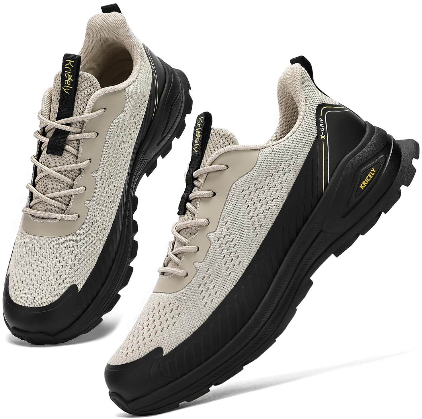 Kricely Zapatillas de Trail Running Hombre Zapatillas de Trekking Zapatos de Senderismo Ligero Antideslizantes AL Aire Libre Deporte Tenis Sneakers