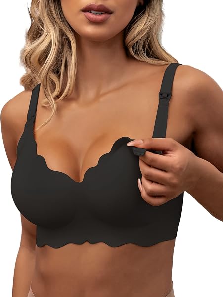 As Fairy Still-BHS zum Stillen, Kabelloser Nahtloser Schwangerschafts-BH Ultra Komfort Schwangerschafts Schlaf Bralette für Frauen - 1
