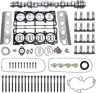 Non MDS 5.7 Hemi Lifters Camshaft Cam Kit w/Head Gasket Bolt for 2009-2015 Chrysler 300 Dodge Charger Jeep Grand Cherokee 5.7L 53022372AA