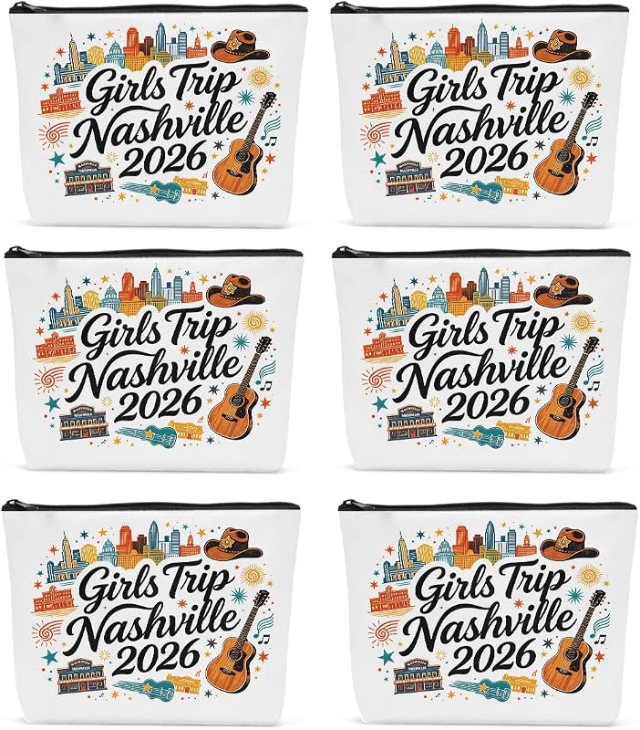 Sldpngo Kit com 6 Necessaires de Maquiagem Nashville 2026