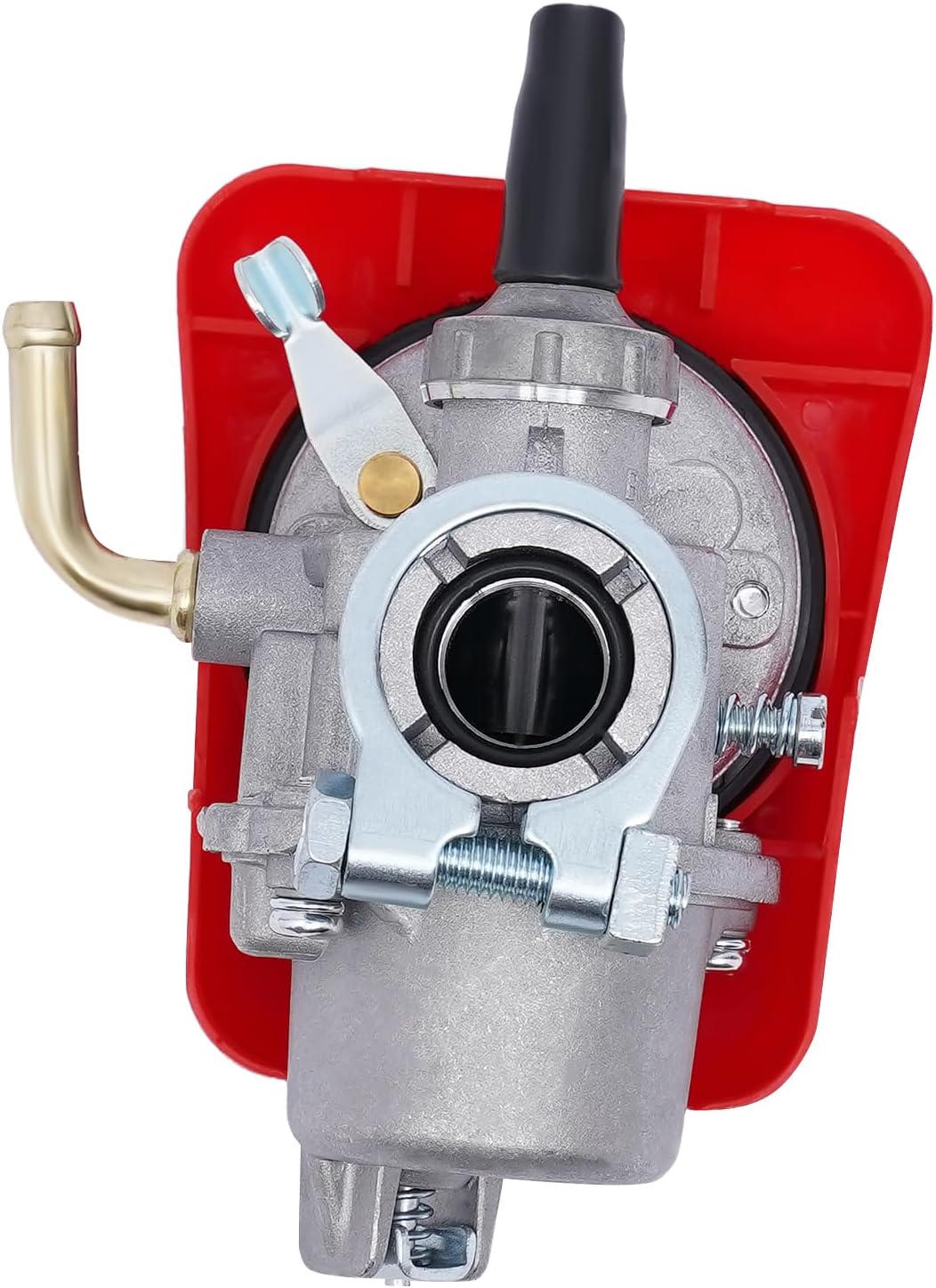 100cc Gas Bike Motor Kit 2-Stroke Bicycle Motor with 44 Teeth Bicycle Engine Kit, CDI Ignition, Kick Starting, 2L Fuel Tank, 50mm Bore,Air-Cooling for 26"/28" Bikes