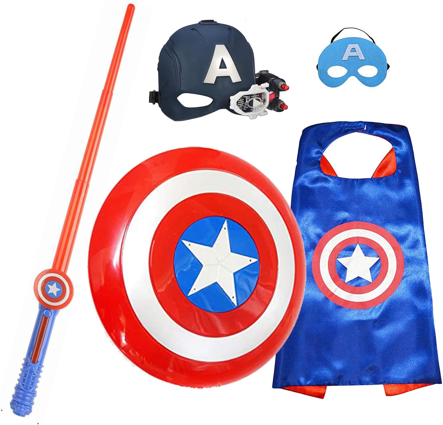 Kids Superhero Dress Up Costumes War Vision Packs Civil Popular 
