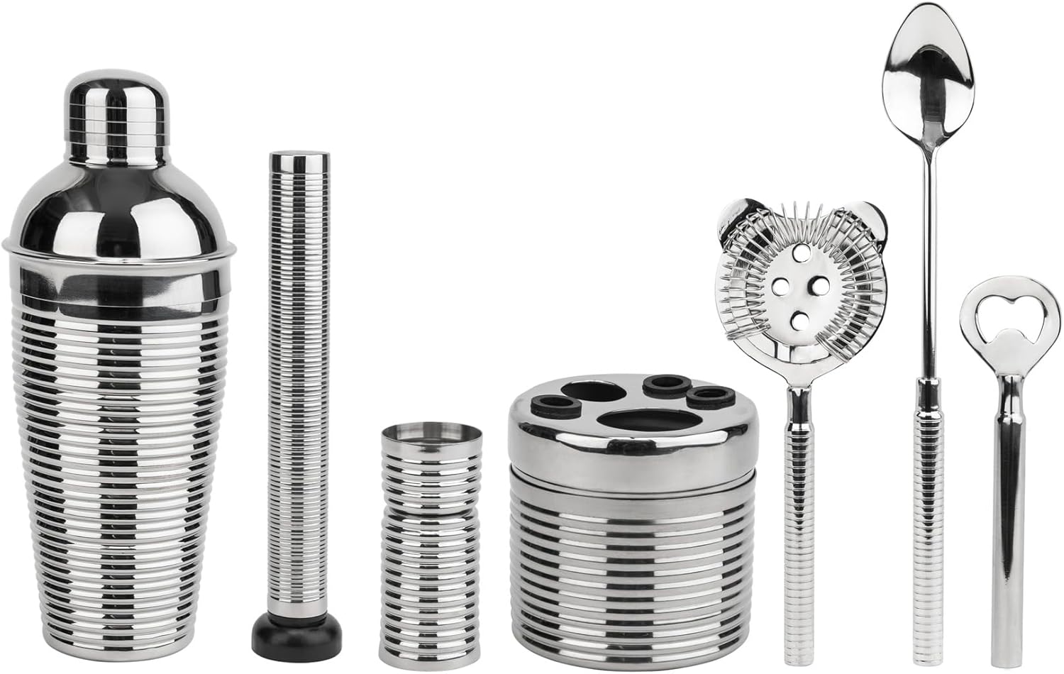 7-Piece Stainless-Steel Barware Set - Thumbnail 4