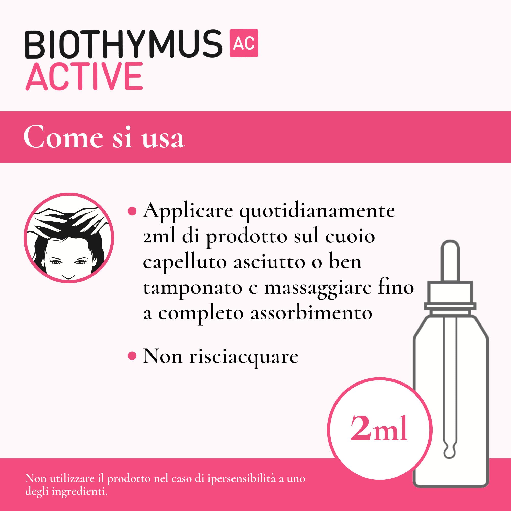 Biothymus Active Donna, Lozione Anticaduta Capelli Donna, Trattamento Attivo, per Capelli Fragili, Confezione da 100 ml