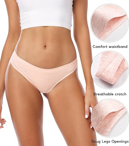 Miniatura 8 de Wealurre Tanga de algodón transpirable ropa interior de tiro bajo