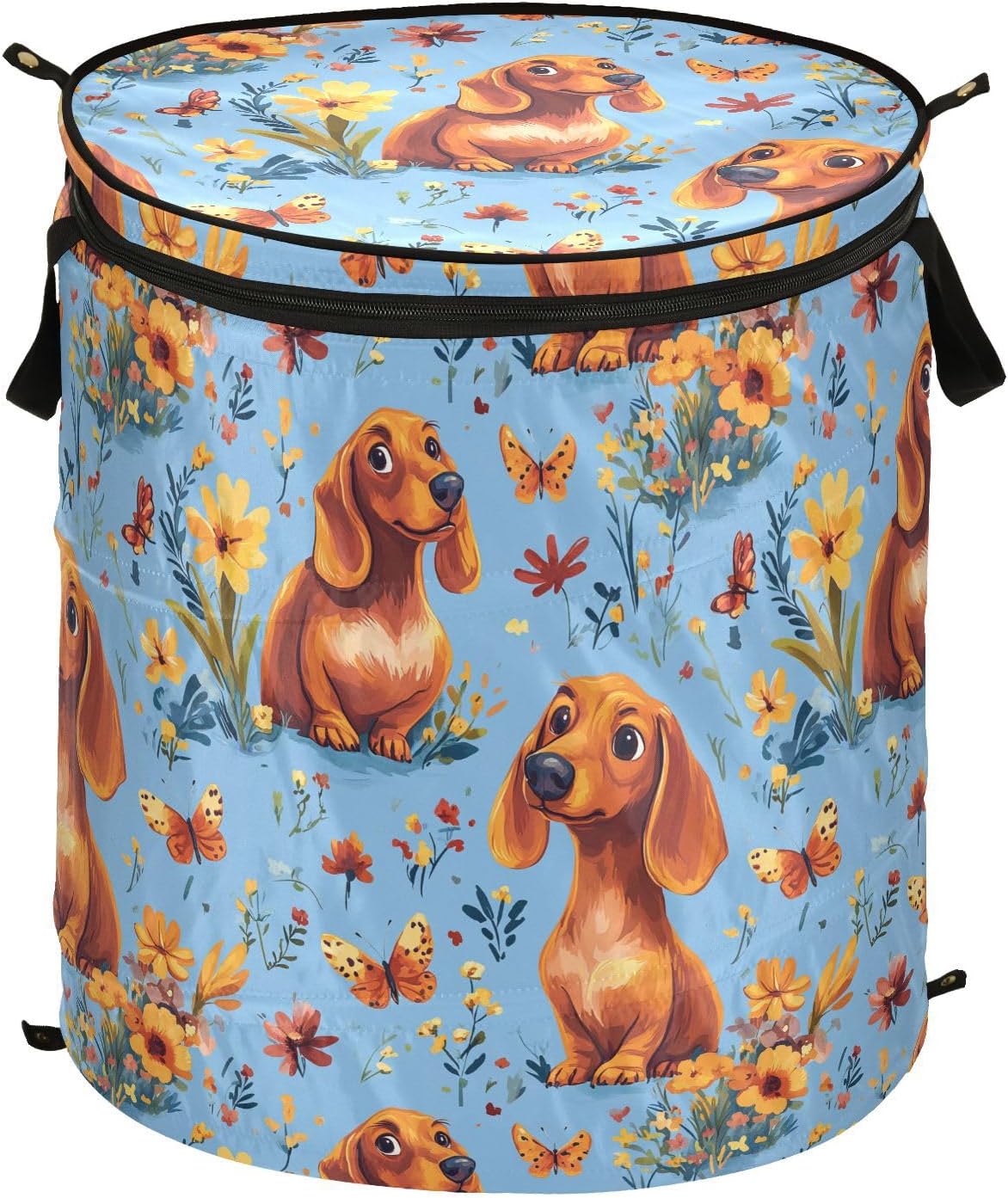 Cute Cartoon Rainbows laundry basket foldable and waterproof pantry baskets with sturdy handle organizing organize utility for room kids nursery bolsas para lavar ropa