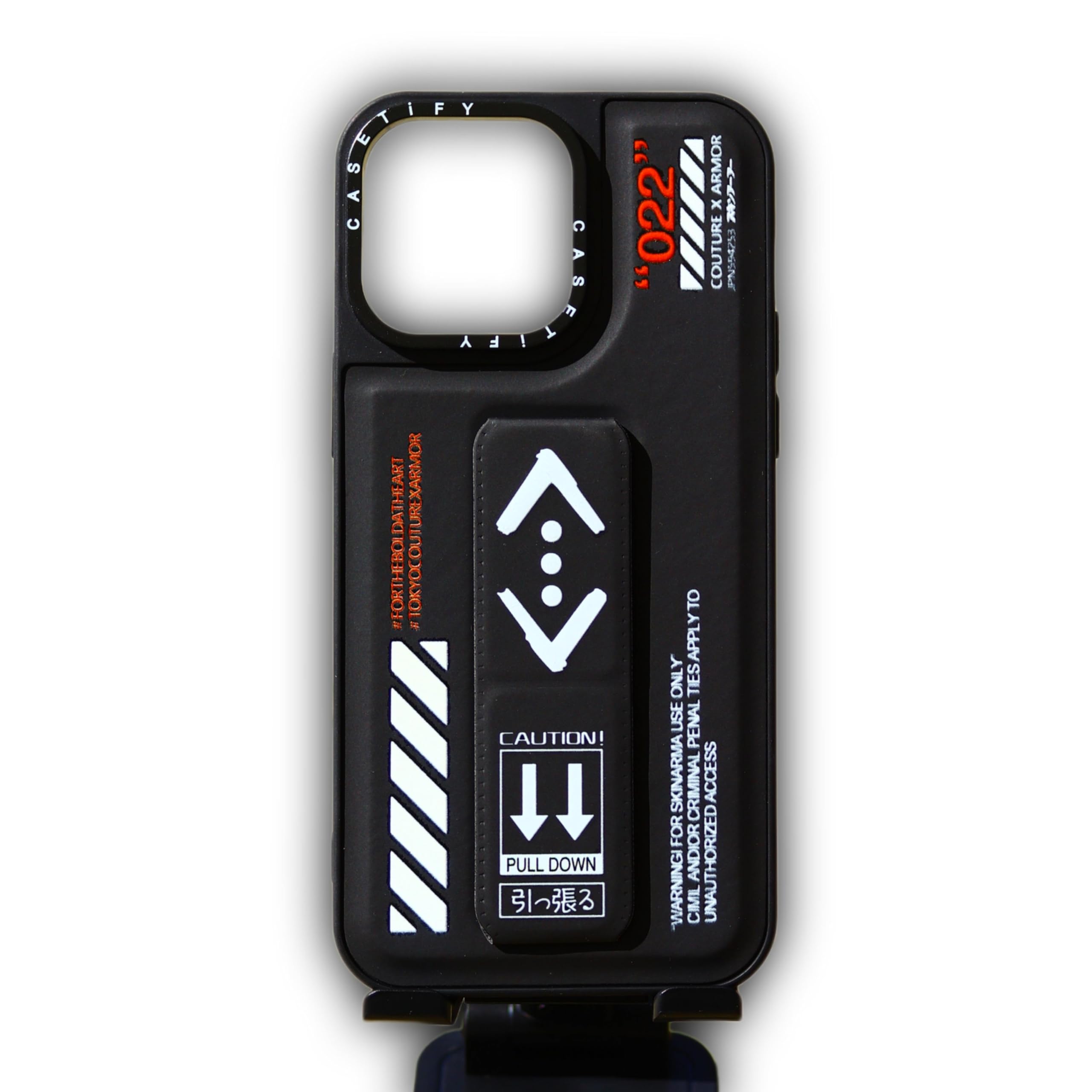 EZE iPhone case mobile phone cover back cover for iPhone 14 & iPhone13 series with attractive design, kick stand and holding strap (iPhone 14 Pro Max, Black with Strap)