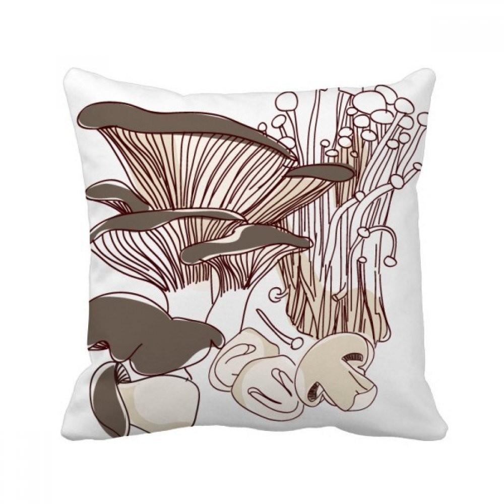 Coussin champignon 40x40cm pour soulager le dos et égayer un canapé terne