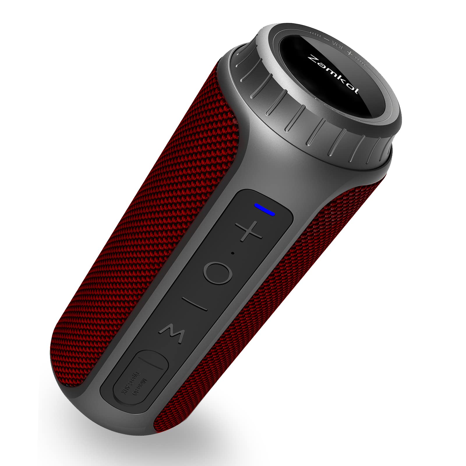 ZAMKOL Portable Bluetooth Speakers with 30W Loud Stereo Sound, Enhanced Bass, Waterproof Wireless Speaker for Outdoor, Home