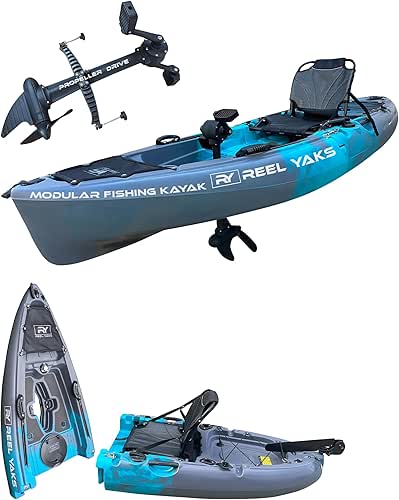 Reel Yaks Raptor Modular Fishing Kayak - 9.5ft Lightweight Sit