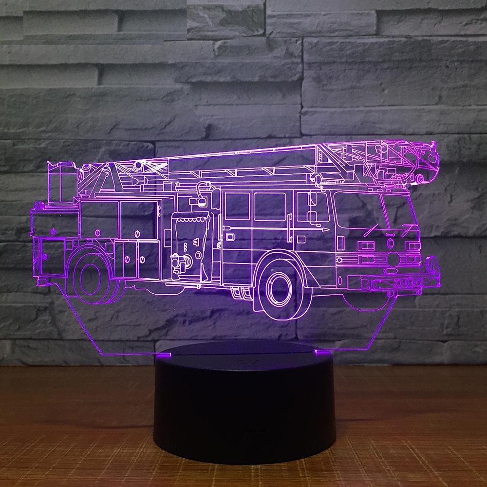 Tractor 3D Illusion Luce Notturna Giocattoli 16 Colori Cambiano Smart Touch & Telecomando,Decorazione per la Casa Lampada da Comodino LED Lampada da Scrivania,Regalo di Natale per Ragazzi,Bambini