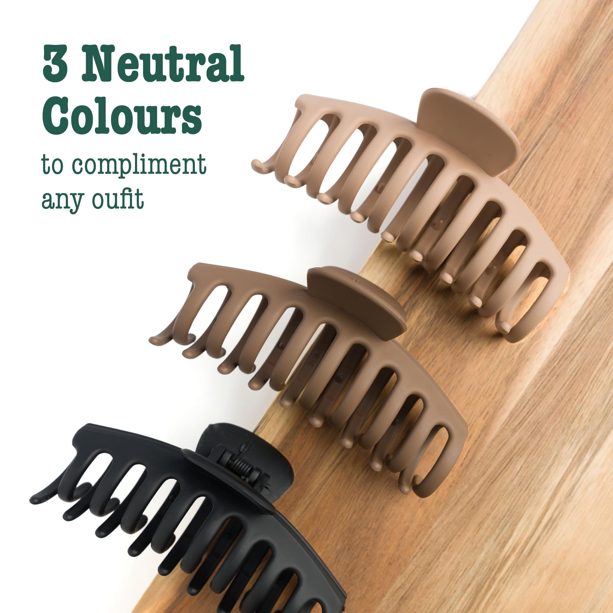 So Eco Essential Claw Clips - 3 Pack
