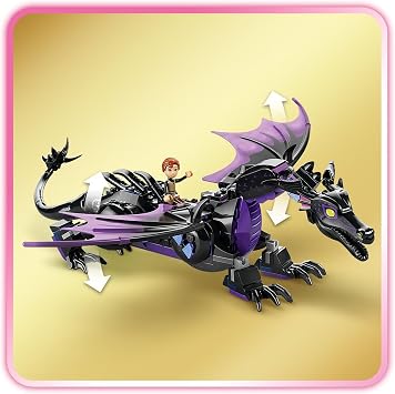 LEGO Disney Princess Maleficent's Dragon Form 43240 – Creative Toy Making Set for Sleeping Beauty Fans 7 and Over (583 Pieces)