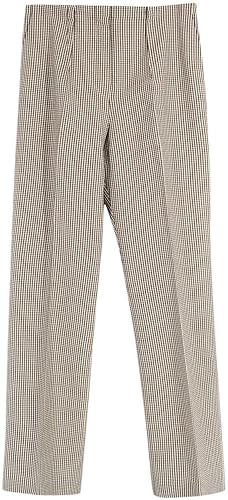 FENDI Pantalón de Lana de Segunda Mano, Color marrón con patrón de Pata de Gallo