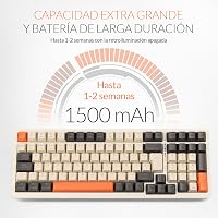 Rii RK909 Mechanikus Gamer Billentyűzet 96% Kék Kapcsolók LED Háttérvilágítás 6