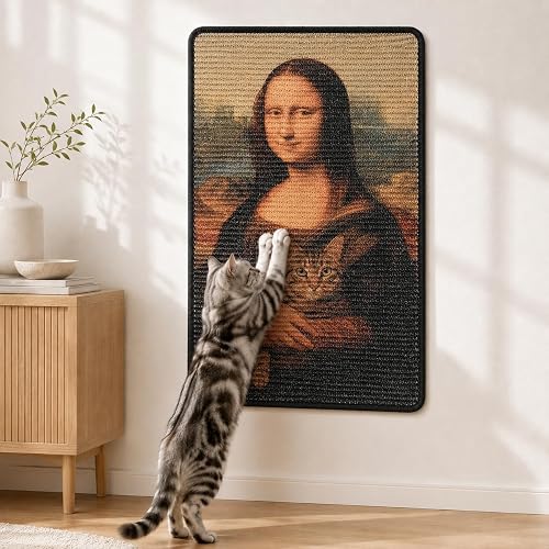 50% off deal for Art Sisal Cat Scratcher Mat, Cat Wall Scratchers for Indoor Cats on Amazon
