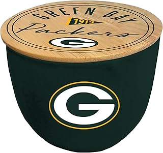 Officially Licensed NFL Script Circle Logo Ceramic Candle
