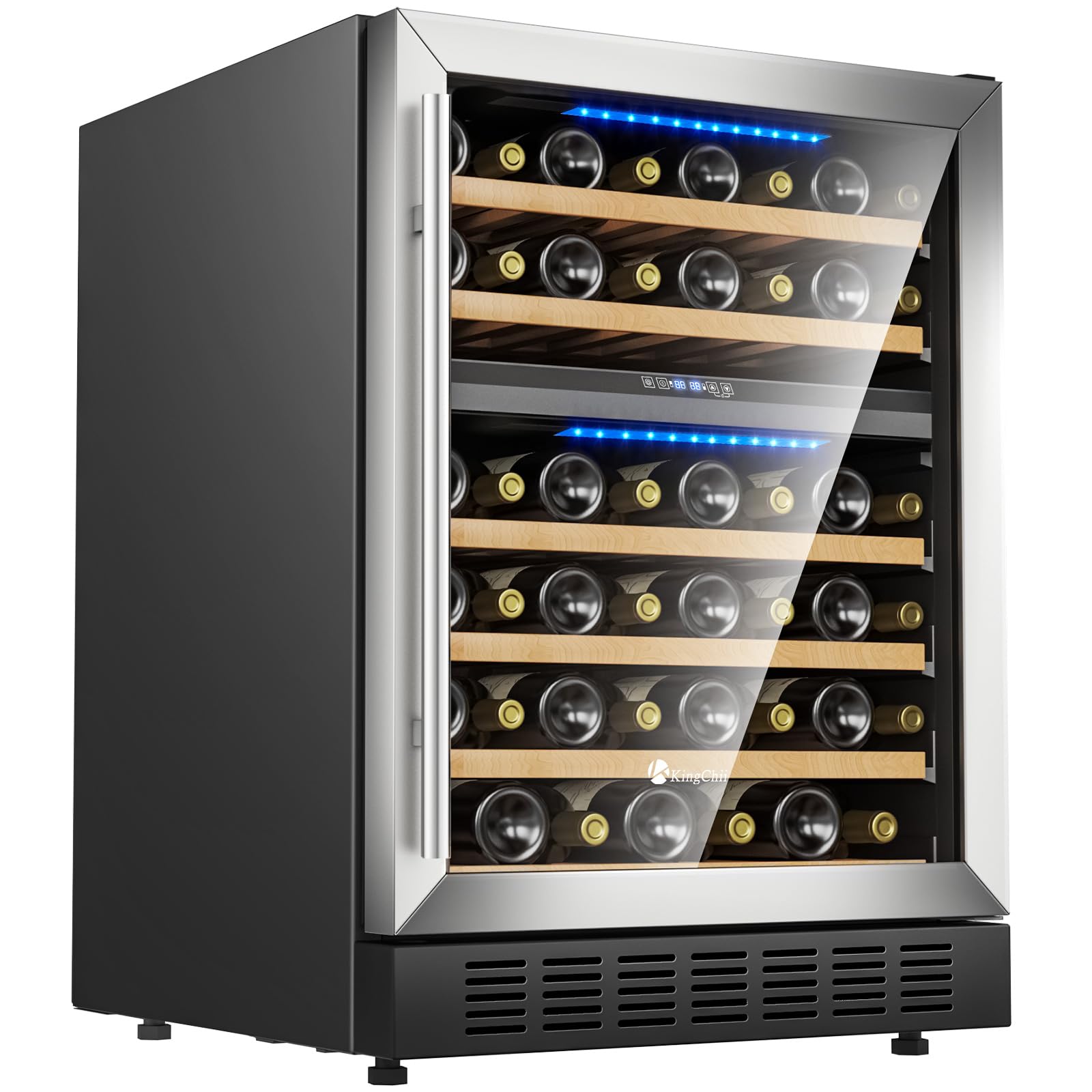 KingChii JC-150WD Wine Cooler Stainless Steel
