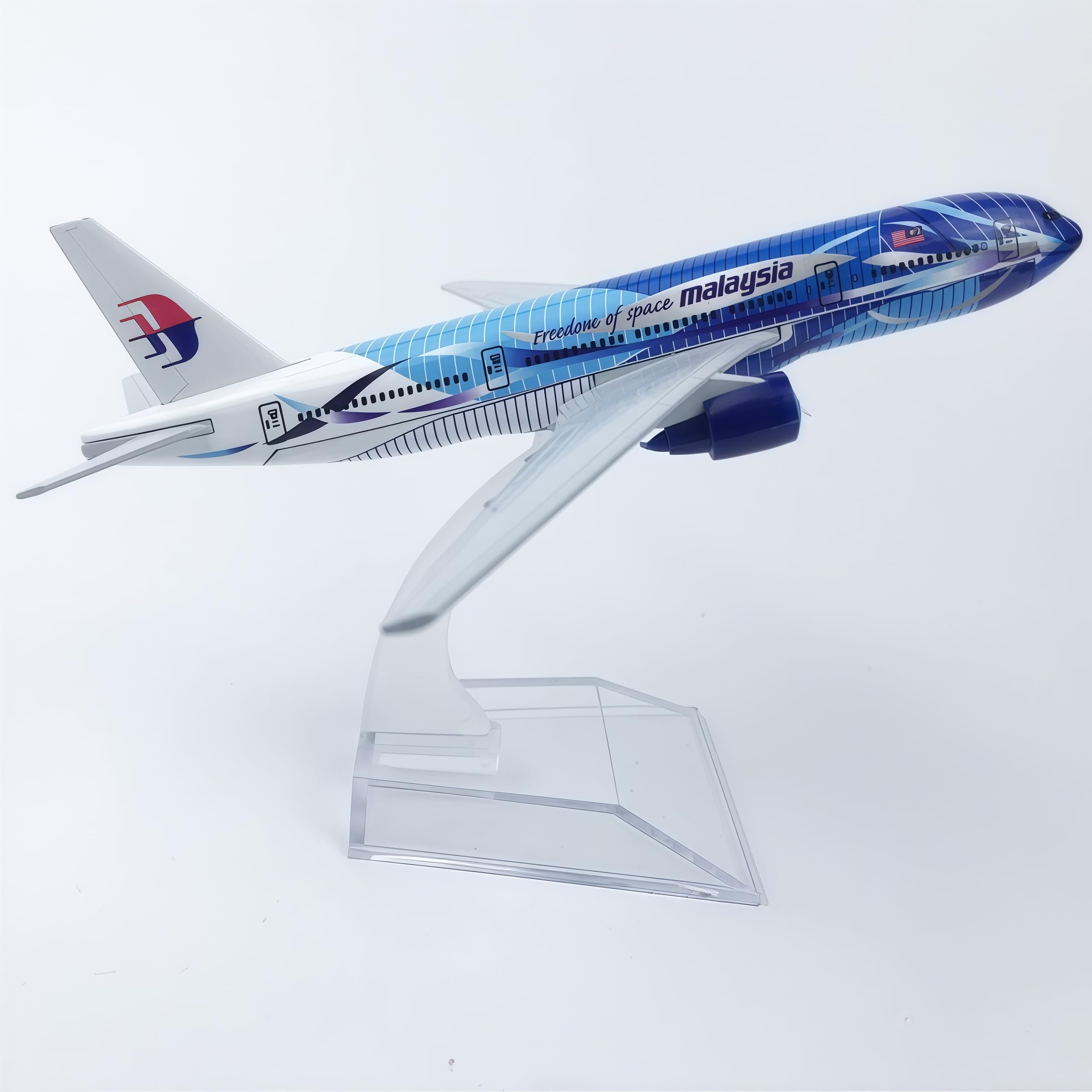 Lgsrsnxhtx B777 Model Plane B777 Malaysia 16Cm Diecast Metal Airplane Model Aircraft Model With Stand For Aviation Enthusiast Gift,Model Aircraft Collection