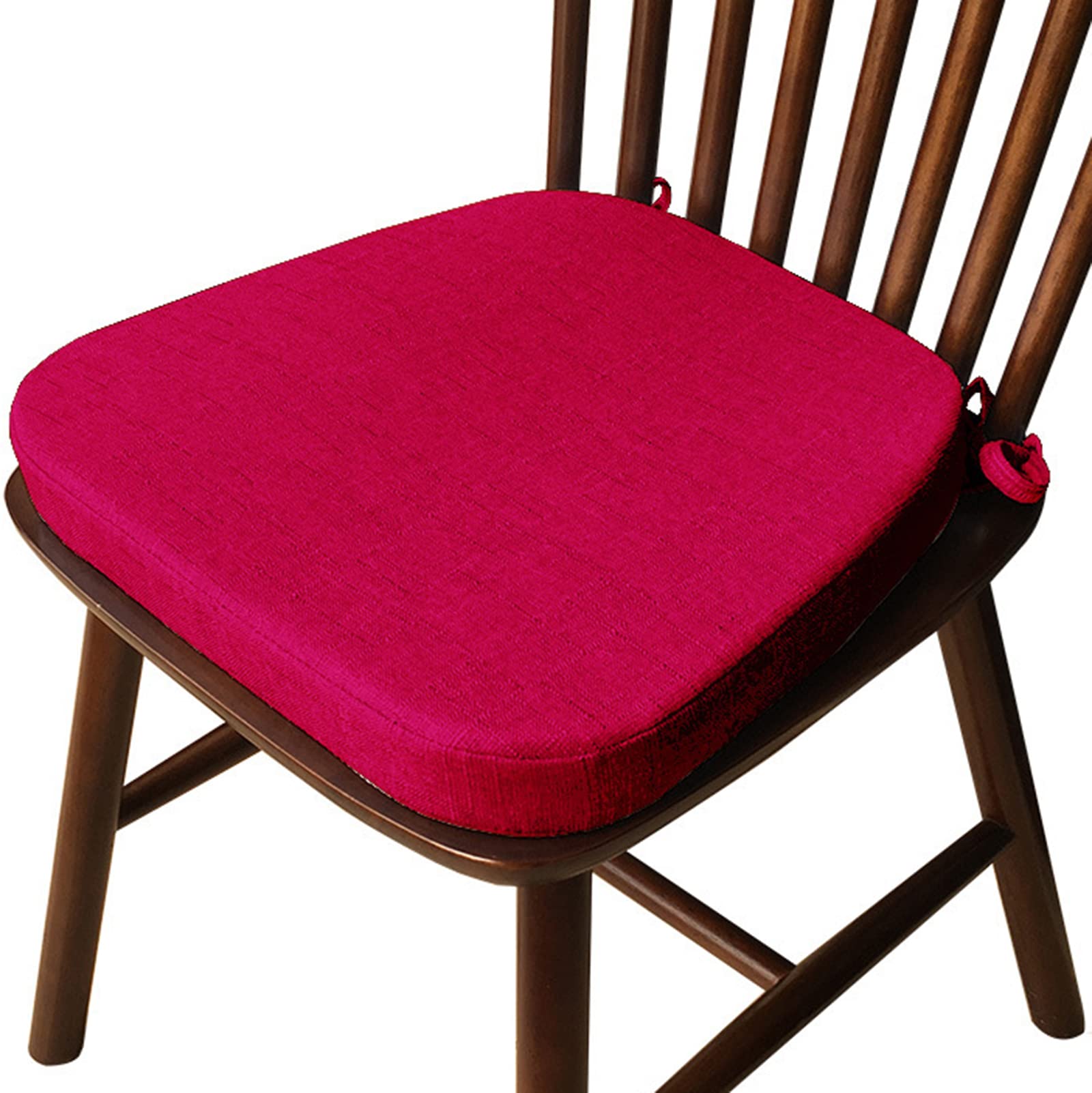 ZTGL Cuscino da Sedia Antiscivolo, Sfoderabile con Cerniera, Tessuto Lino di Cotone, Sono Disponibili Vari Colori, Seduta Confortevole a Forma di Trapezio con Laccetti,W2,43x42x33x5cm