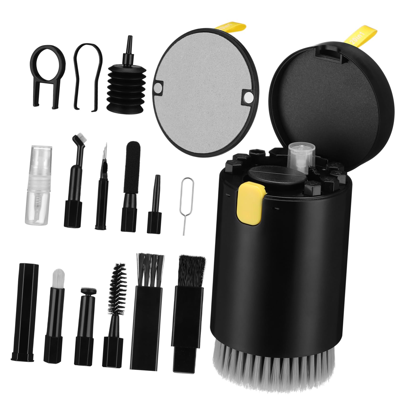 Happyyami Laptop Keyboard Earphone Lens Camera Cleaning Kit 20-in-1 Device Cleaning Tools