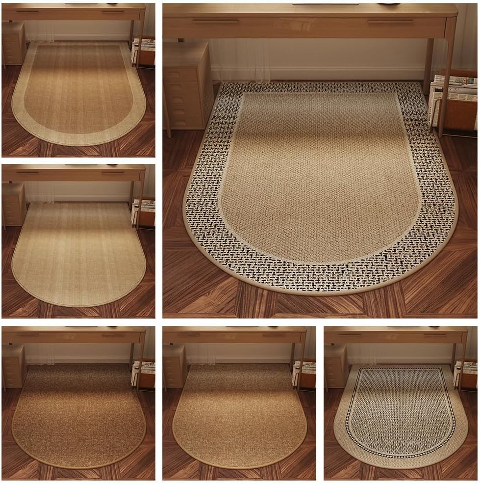 Tapis de chaise de bureau arqué Leaf Shadow pour un espace télétravail zen - 5