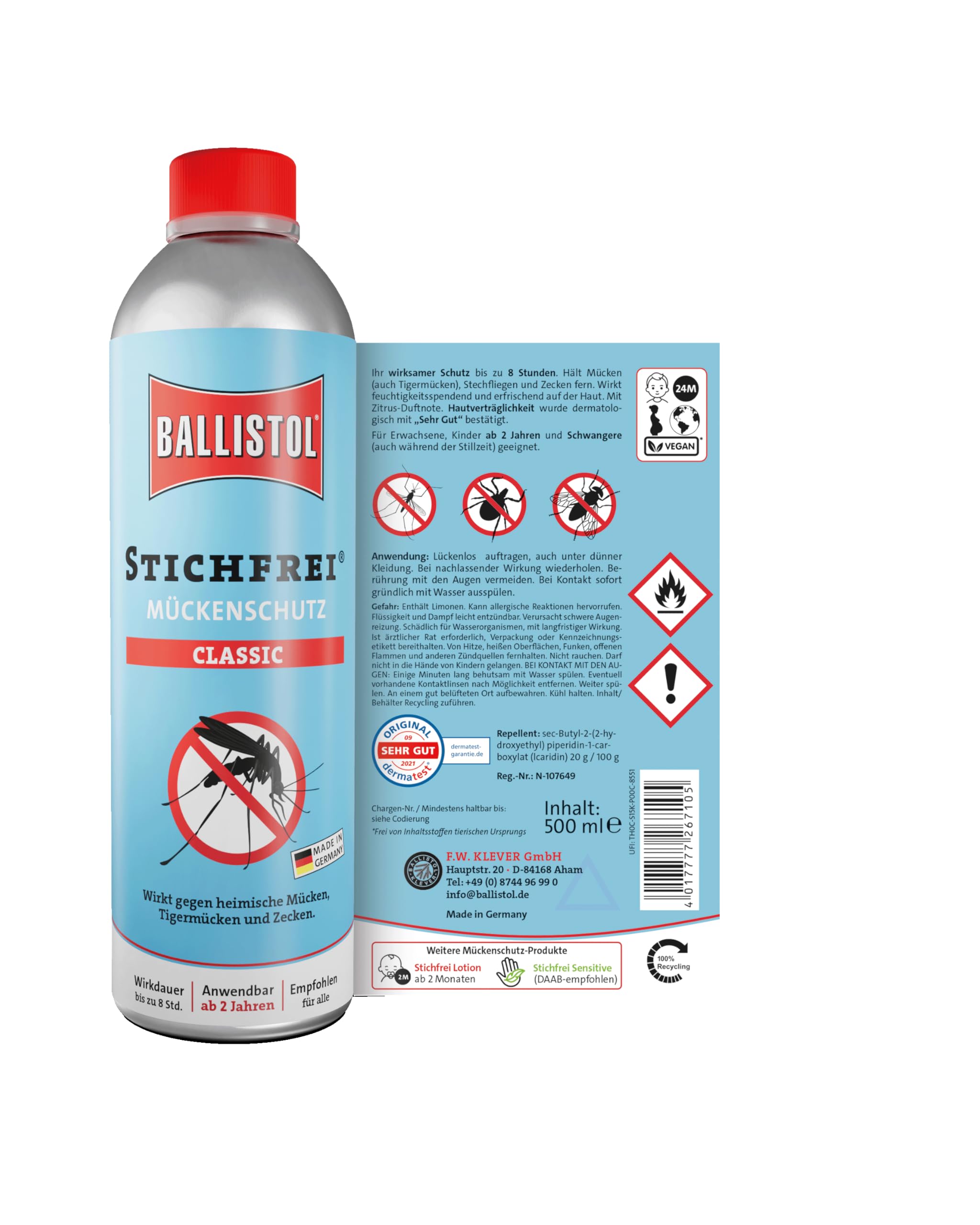 Ballistol Stichfrei Protezione per insetti 500 ml