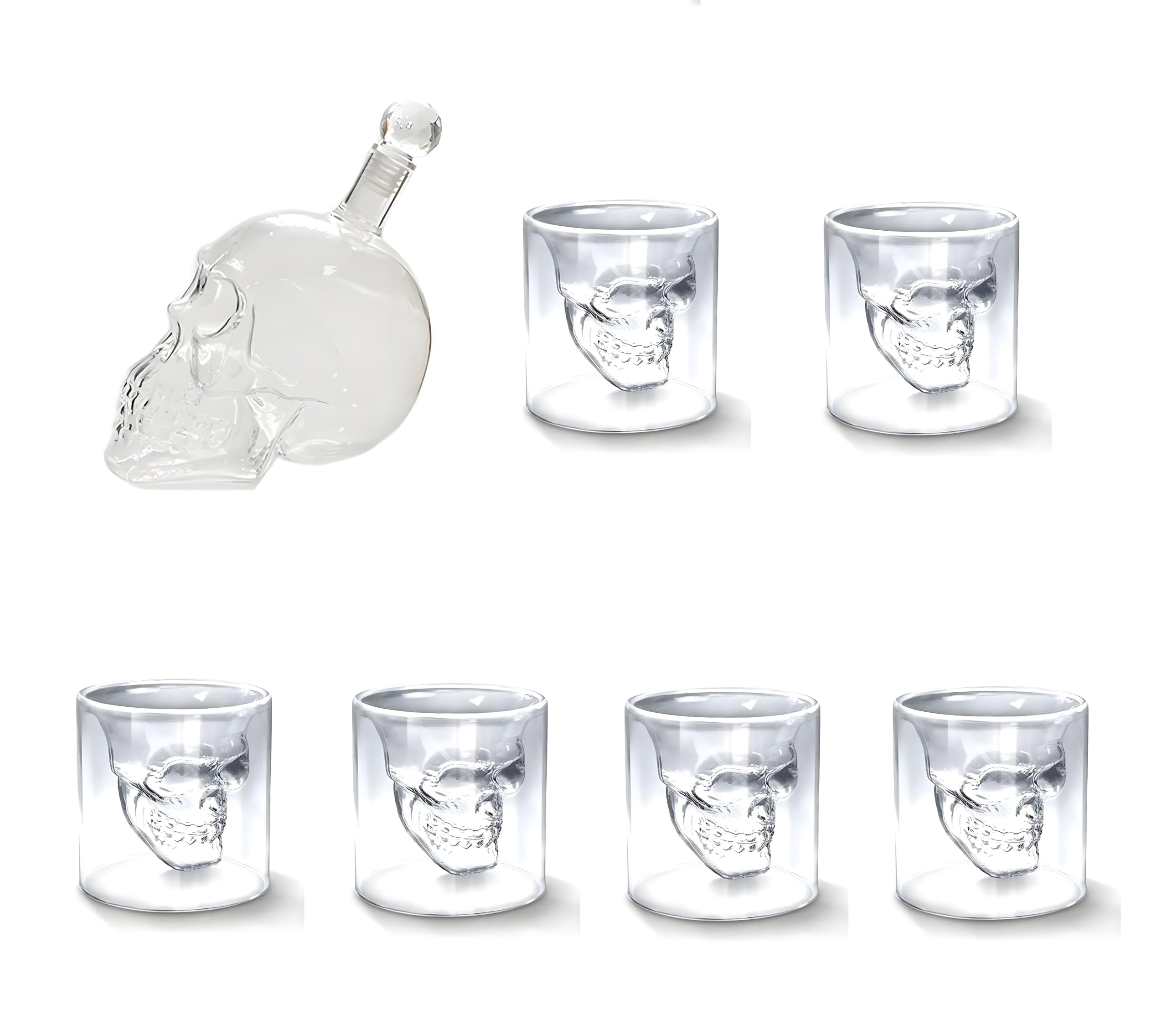 Wine Decanter Skull Shape Wine Bottle Vodka Wine Bottle 350ml 550ml 1000ml Wine aerator