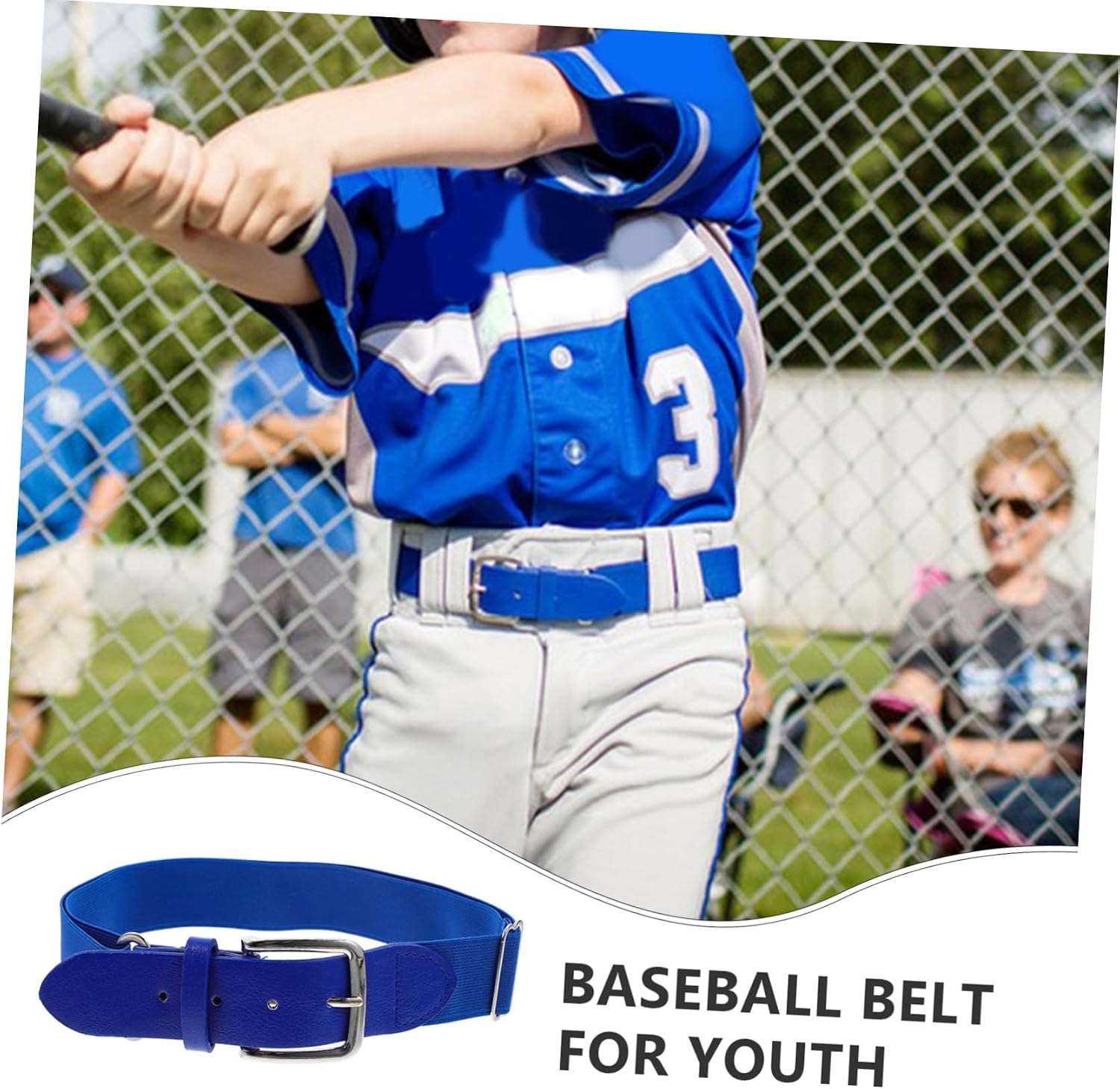 Reliable Material Baseball Belt Mens Women's Elastic Waist Belt Metal Ring for Baseball Softball