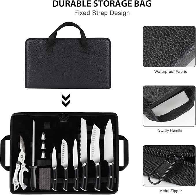 Set Cuchillos Cocina 19 Piezas Acero Inoxidable miniatura 3