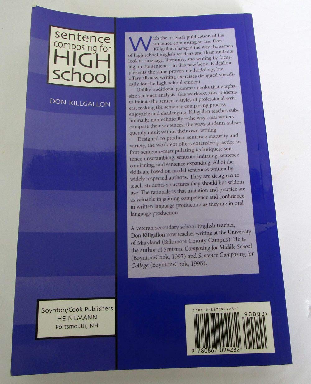 Sentence Composing for High School: A Worktext on Sentence Variety and Maturity - Image 2