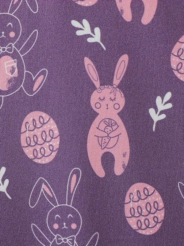 Image of Kids Easter Pattern Multi-Colored Printed Short Sleeve Button-Up Polo Shirt for Boy