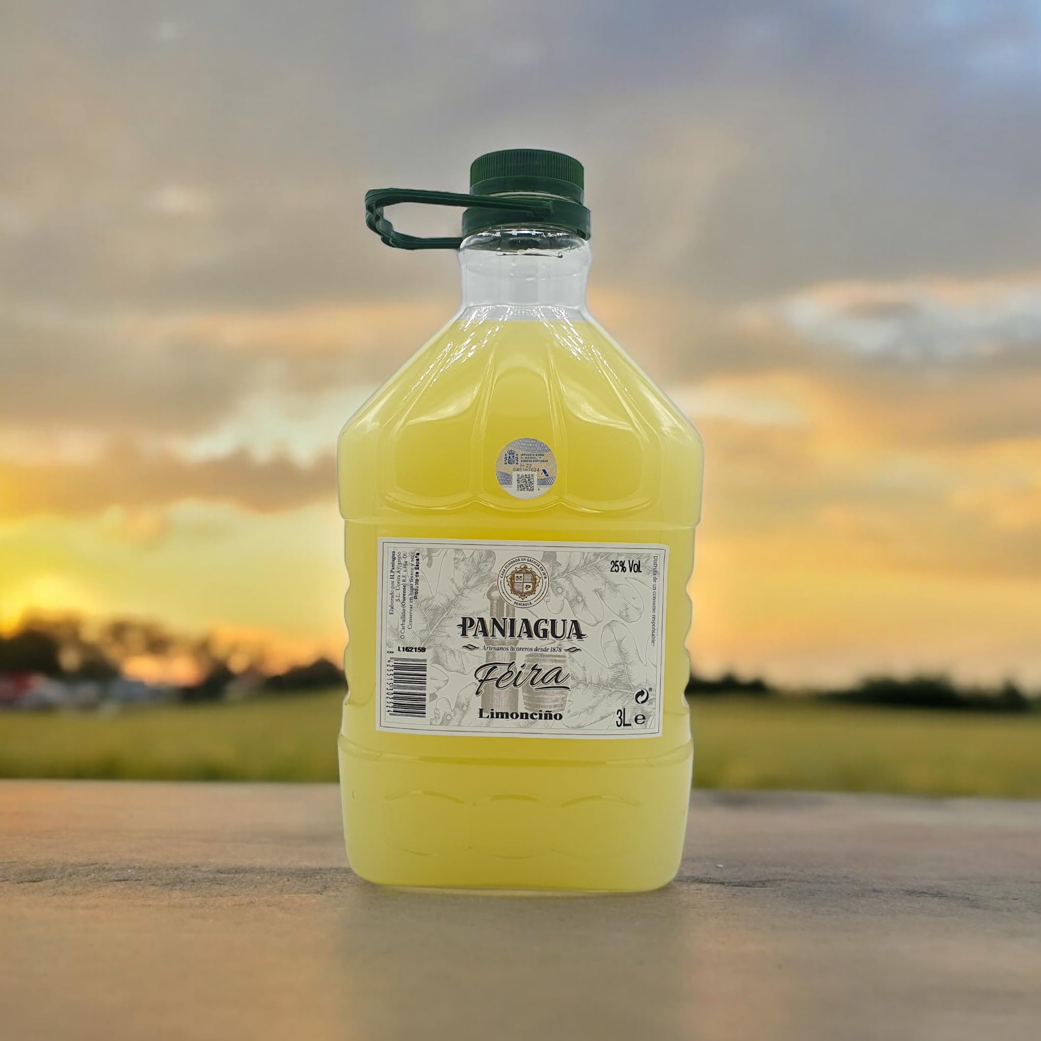 Limonciño Paniagua Garrafa Pet 3 Litros Limoncello Gallego Artesano