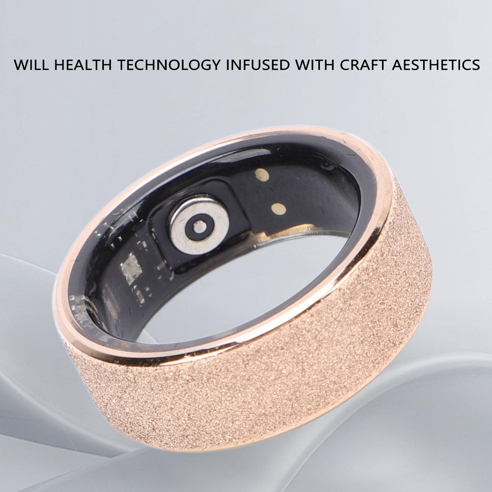 Smart Ring Fitness Tracker, Bluetooth IP68 Impermeabile, Monitoraggio del Sonno, dei Passi e della Salute, Eleganti Anelli Sportivi per Uomini e Donne IOS e Android, Anello (12#)