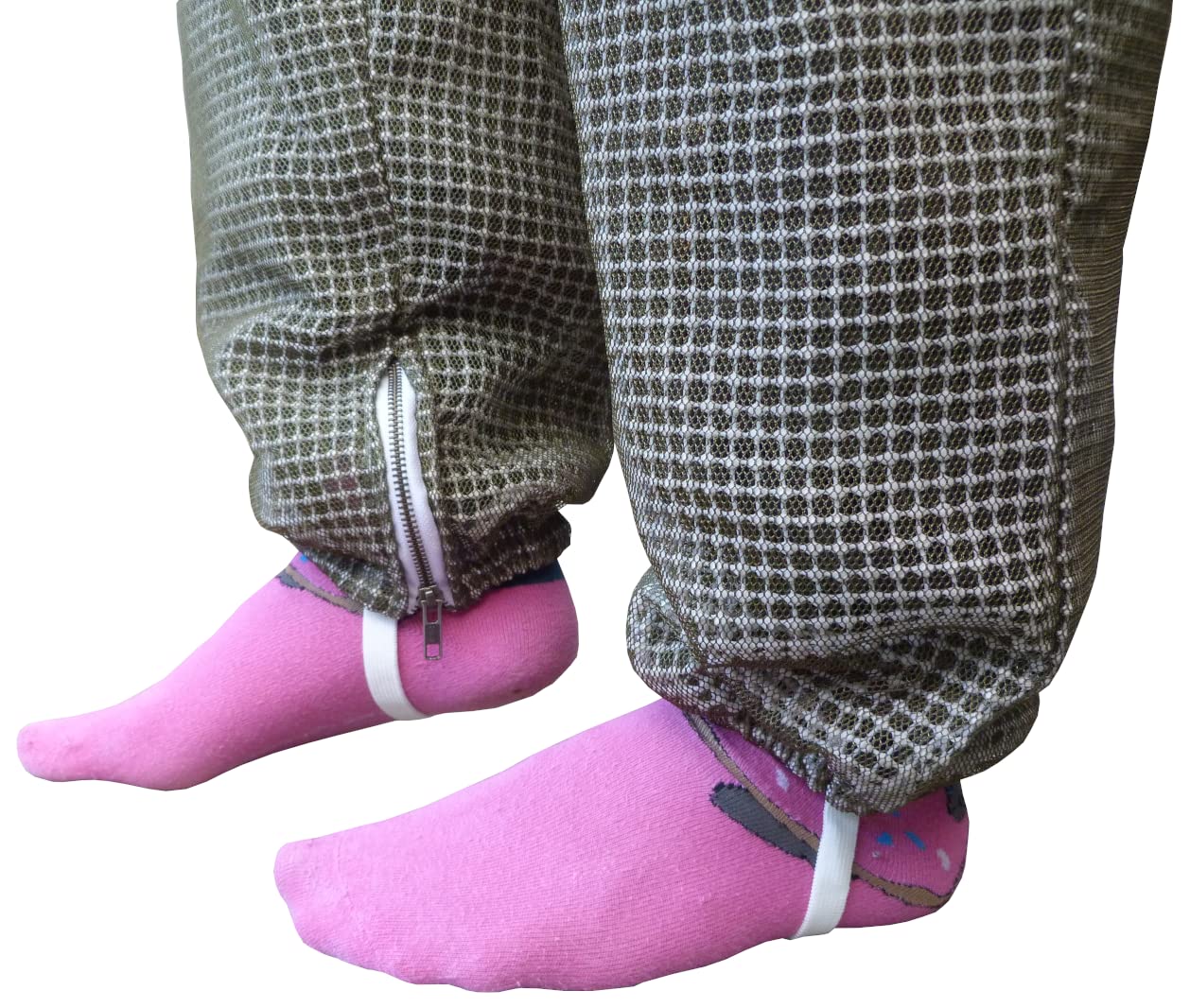 AGS Cappello rotondo velo tre strati ultra ventilato verde apicoltura vestito professionale ape ape vestito apicoltore, grande