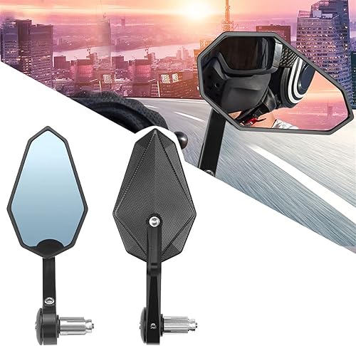 Miniatura 6 de Rearview Side Mirror Bar End Mirror Motorcycle Universal Rearview Mirrors CNC Aluminium For MT09 MT07 R1 R3 YZFR1R6 For Ninja Z1000 Z900 Z650 Z750