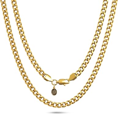 HELLOICE Cuban Chain for Men 5mm Miami 