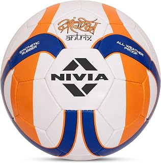 Nivia FIFA Quality Football Antrix, 32 Panels, PU Micro Leather, Hand Stitched, Suitable for Soft & Wet Ground, Hard Groun Price In India
